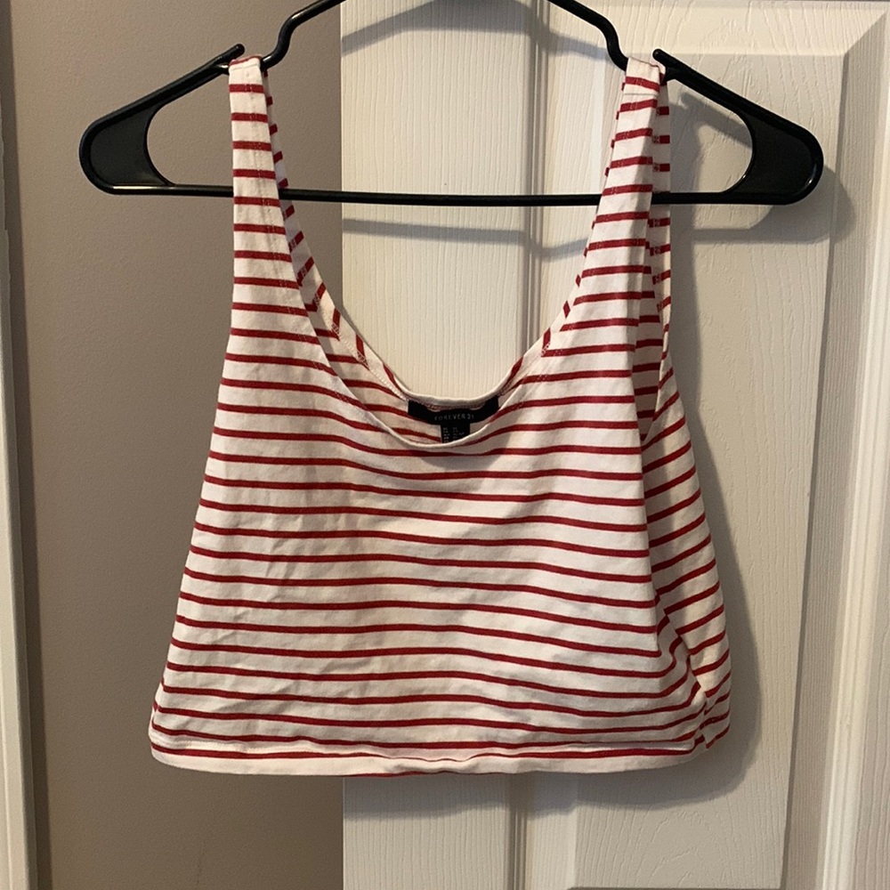 XL, striped crop top from forever 21